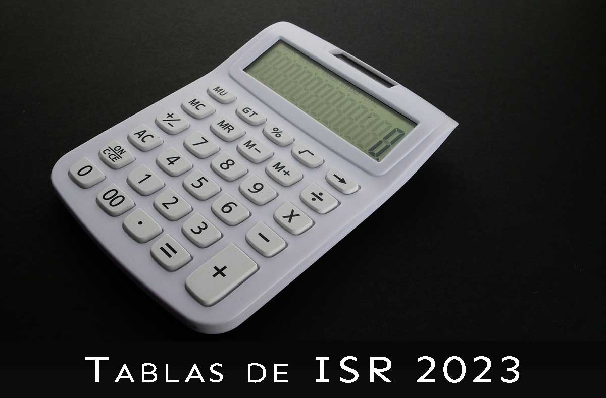 tablas de isr 2023