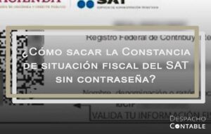 constancia de situacion fiscal del sat sin contraseña