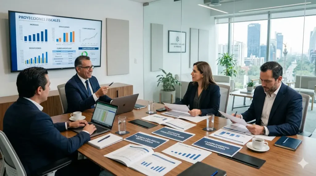 Planeación fiscal empresarial y análisis financiero en México.